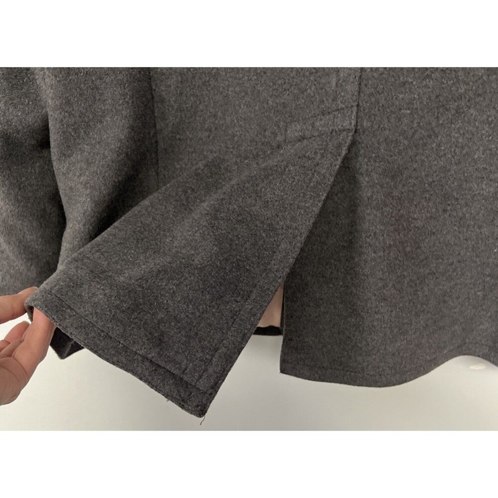 Gap Gray Wool Pea Coat Double Breasted Jacket Medium - Picture 7 of 8